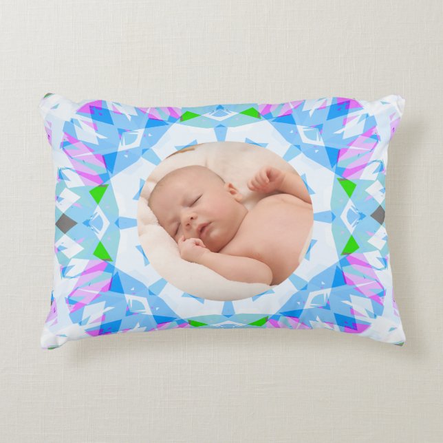 Mjuk Söt Pastels Anpassningsbar Jul Foto Bild Prydnadskudde (Framsidan)