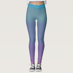Mjuk Söt Turkos Blended Färg Leggings