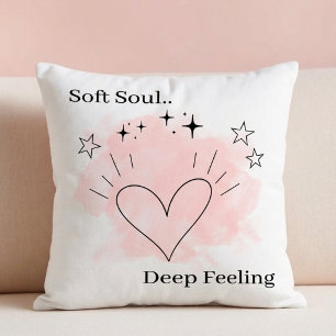 Mjuk Soul Kudd – Anpassningsbar Text Kudde