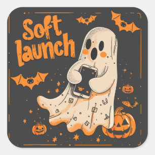 Mjuk start ExDesigner Halloween Fyrkantigt Klistermärke