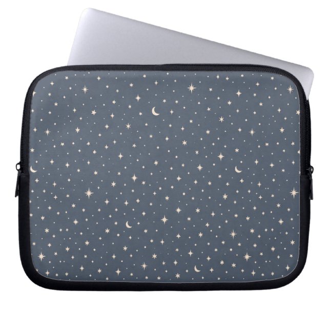 Mjuk stjärnmönster-estetik laptop fodral (Framsidan)