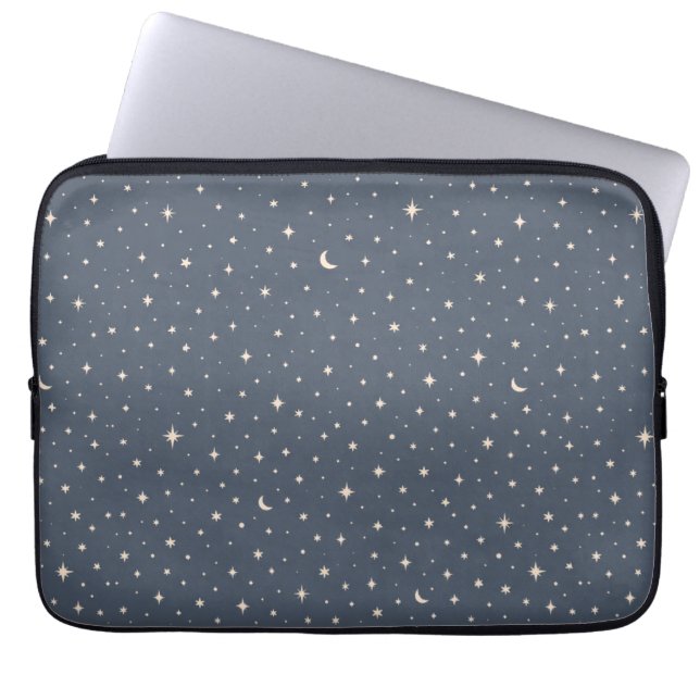 Mjuk stjärnmönster-estetik laptop fodral (Framsidan)