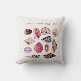 Mjuk strandskalspattern design kudde