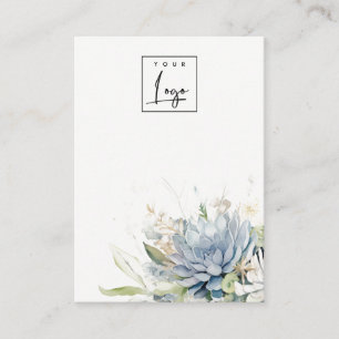 Mjuk sukulär Logotyp av Blommigt Blank Juvelry Vis Visitkort