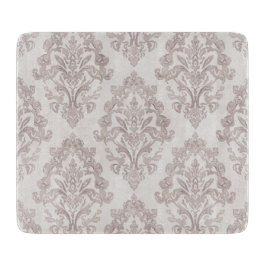 Mjuk Taupe Damask Vattenfärg Klassisk Blommig