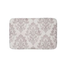 Mjuk Taupe Damask Vattenfärg Klassisk Blommig
