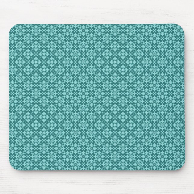 Mjuk Teal Stylishly Chic Mousepad Musmatta (Framsidan)