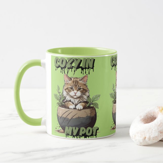 Mjuk  Tecknad i Mysiga Kattunge Mugg (Med munk)