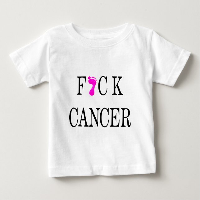 mjuk text för f*ckcancer t shirt (Framsida)