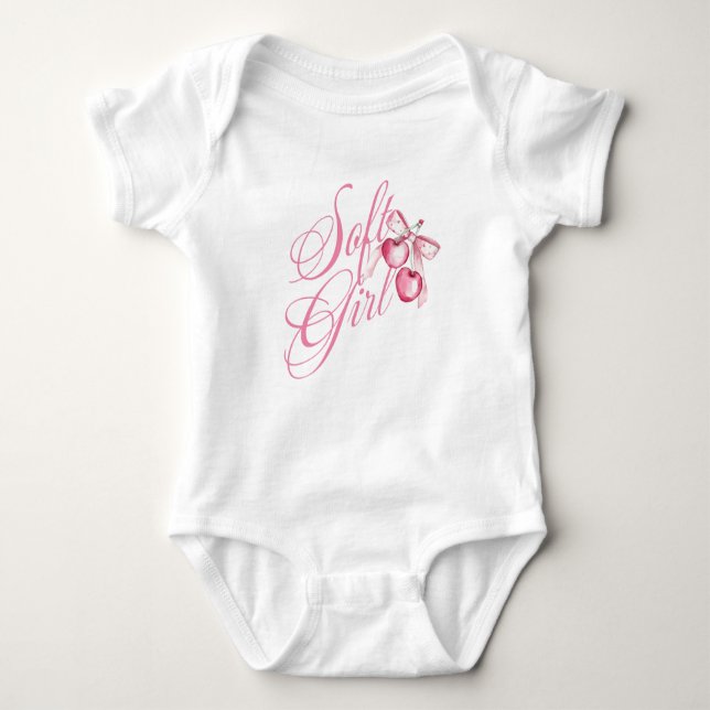 Mjuk Tjej Rosa Slinga – Söt Coquette T Shirt (Framsida)