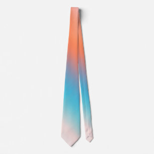 Mjuk tonad Orange blå Slips