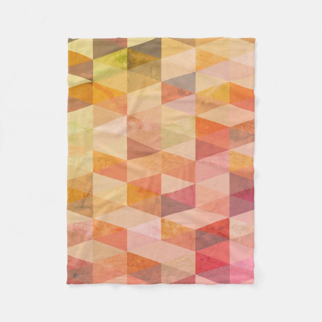 Mjuk triangel Geometric Mönster Fleecefilt (Framsidan)