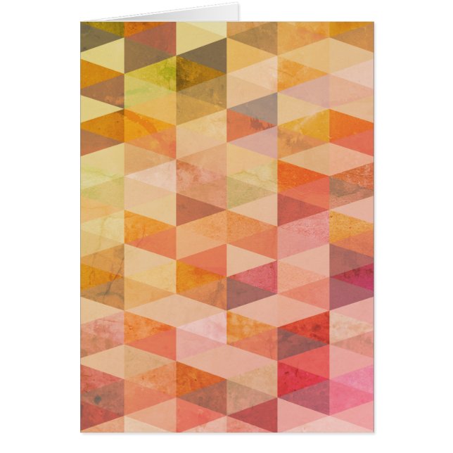 Mjuk triangel Geometric Mönster Hälsningskort (Framsidan)