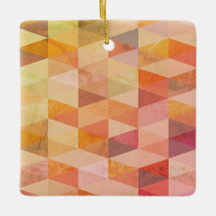 Mjuk triangel Geometric Mönster Julgransprydnad Keramik