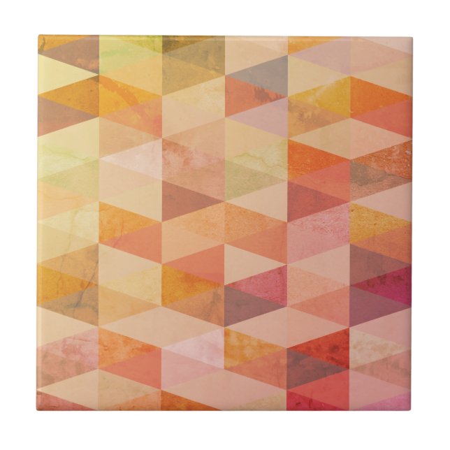 Mjuk triangel Geometric Mönster Kakelplatta (Framsidan)