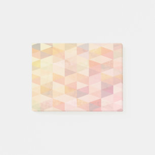 Mjuk triangel Geometric Mönster Post-it Block