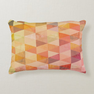 Mjuk triangel Geometric Mönster Prydnadskudde