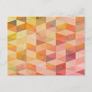 Mjuk triangel Geometric Mönster Vykort