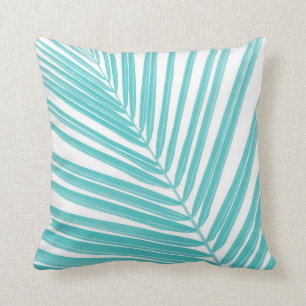 Mjuk turkos Handflatan Löv Dream #2 #tropiskt #wal Kudde