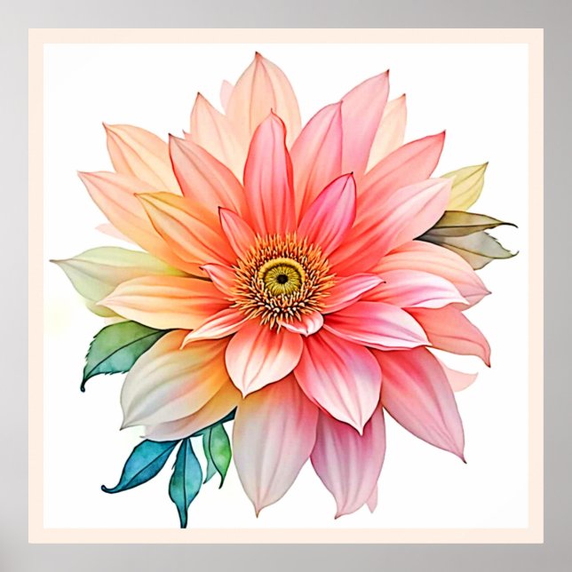 Mjuk utformning av Abstrakt i Petal Poster (Framsidan)
