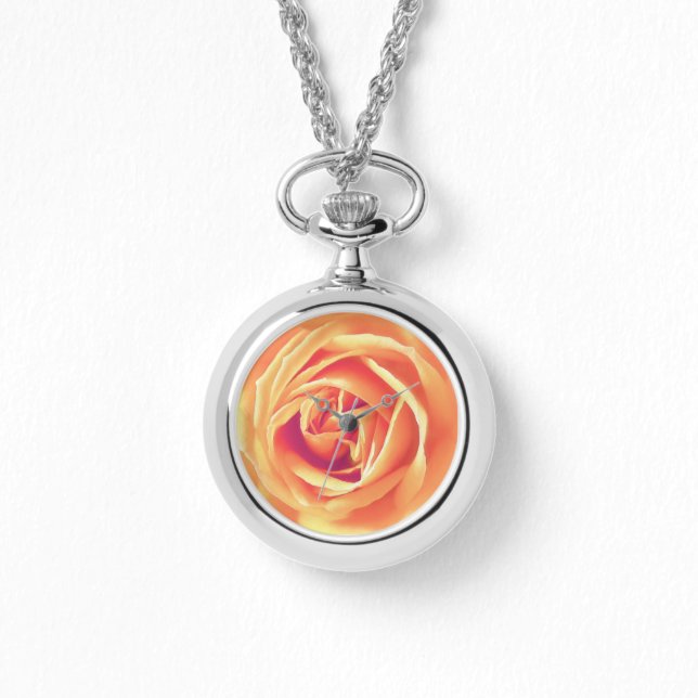 Mjuk utskrift av orange ro armbandsur (Framsida)