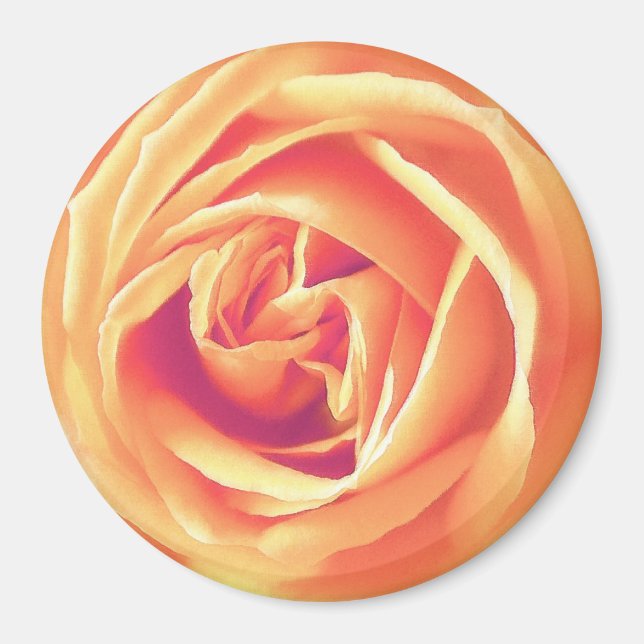 Mjuk utskrift av orange ro magnet (Framsidan)