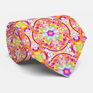 Mjuk Vår Pastels Tie Dye Mönster Slips