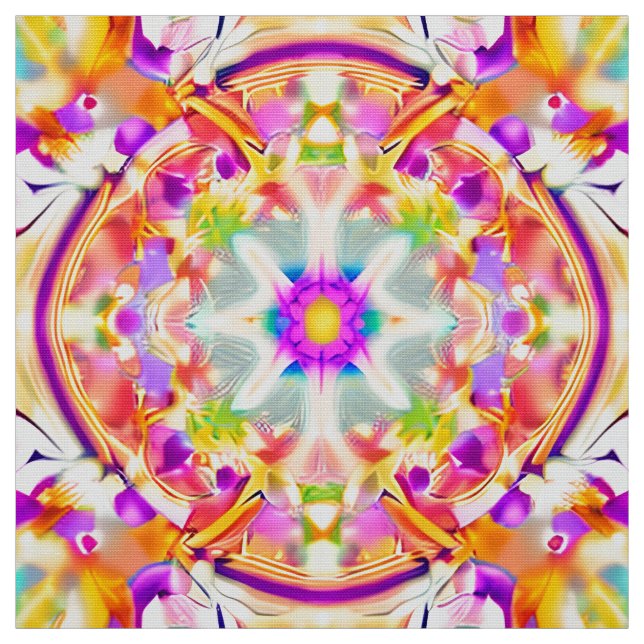 Mjuk Vår Pastels Tie Dye Mönster Tyg (Provkarta)