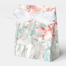 Mjuk vår sommar blomster grönska elegant bröllop presentaskar