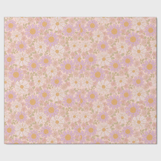 Mjuk vårblomma Boho presentpapper