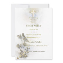 Mjuk vattenfärg och guldfärgad Kor-baptism