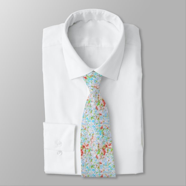 Mjuk vattenfärg Paisley Neck Tie Slips (Bunden)