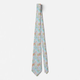 Mjuk vattenfärg Paisley Neck Tie Slips