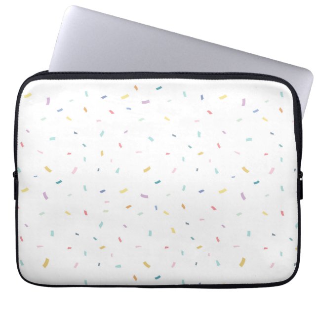 Mjuk vattenfärgskonfetti Mönster Laptop Fodral (Framsidan)