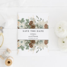 Mjuk vinter vattenfärg spara datum