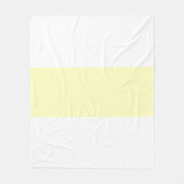 Mjuk vit och gul Pastell Bar Design Fleecefilt