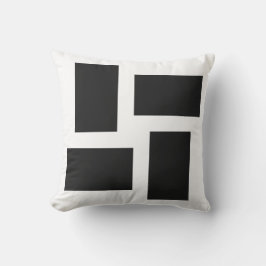 Mjuk vit och tonpastell abstrakt design kudde