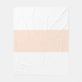 Mjuk vit &  pastellrosa stapel design fleecefilt