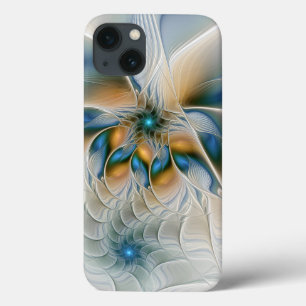 Mjuka, Abstrakt Fantasy Fractal Art med blå