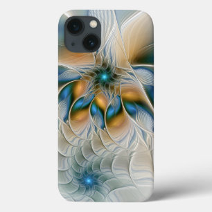 Mjuka, Abstrakt Fantasy Fractal Art med blå