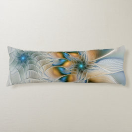 Mjuka, Abstrakt Fantasy Fractal Art med blå Kroppskudde