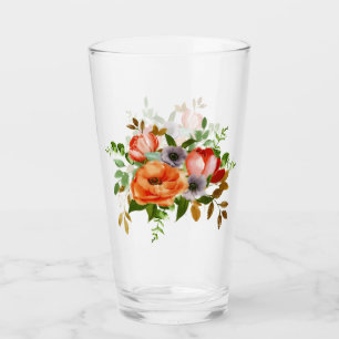 Mjuka akvarellblommor glaskopp