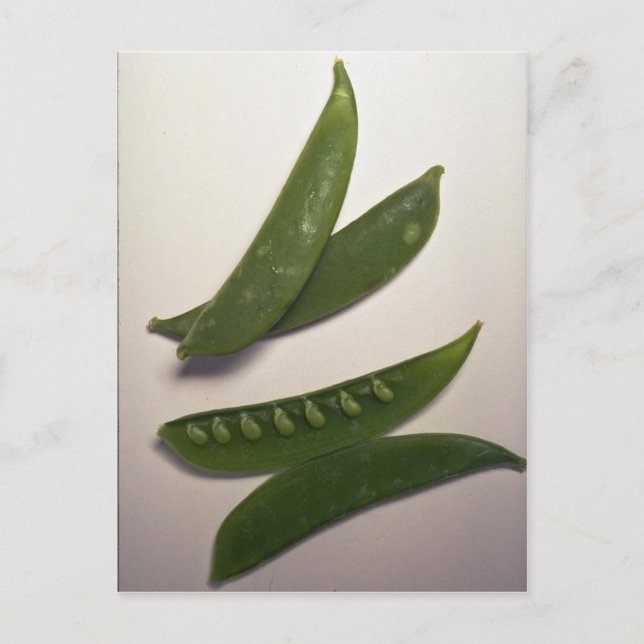 Mjuka ärter av Snö Vykort (Framsida)