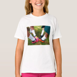 Mjuka bilder och korsskift t-shirt