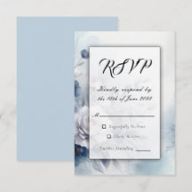 Mjuka blå Blommar och Lavender Mist Bröllop