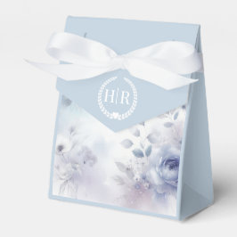 Mjuka blå Blommar och Lavender Mist Bröllop Presentaskar