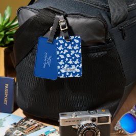 Mjuka blå Daisy Blommor Botaniska Vår Blommigten Bagagebricka