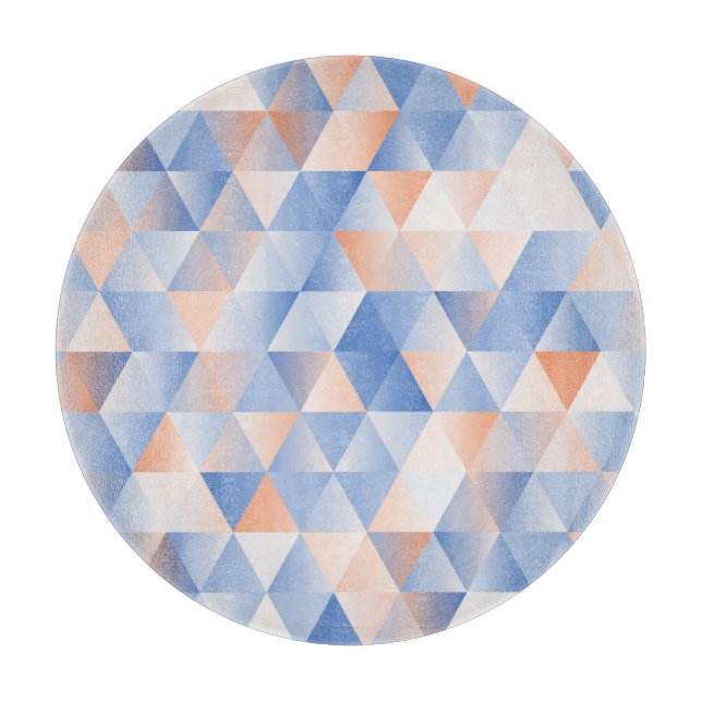 Mjuka blå Orange trianglar (Framsidan)
