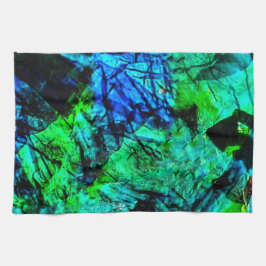 Mjuka blåa abstrakter för kökshanddukar,Utjämnade Kökshandduk