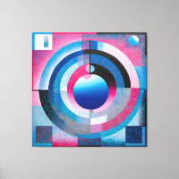 Mjuka blåsor och Pinks: Retro Abstrakt Geometry Ch